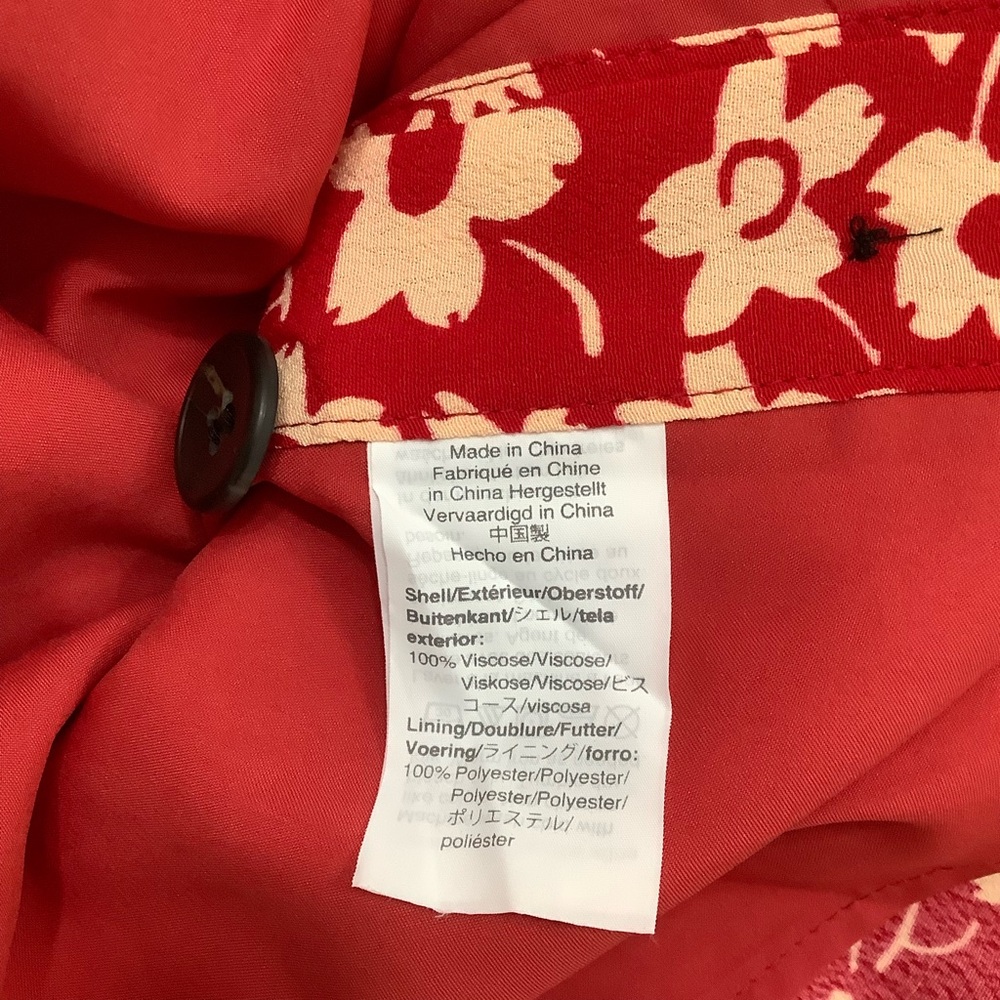Madewell Women's Skirt Side-Button in Full Bloom - Picture 4 of 5